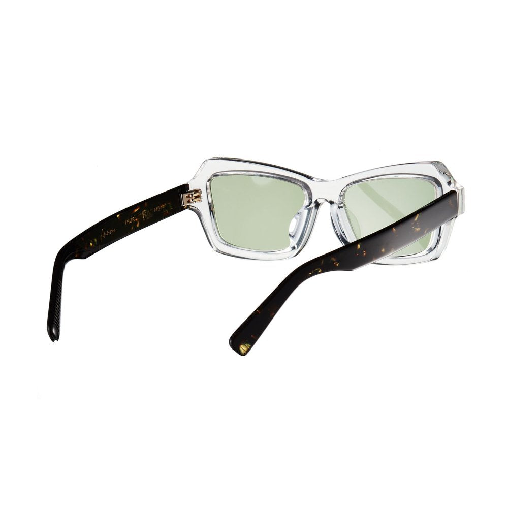 THOR clear x brown shell / green lens