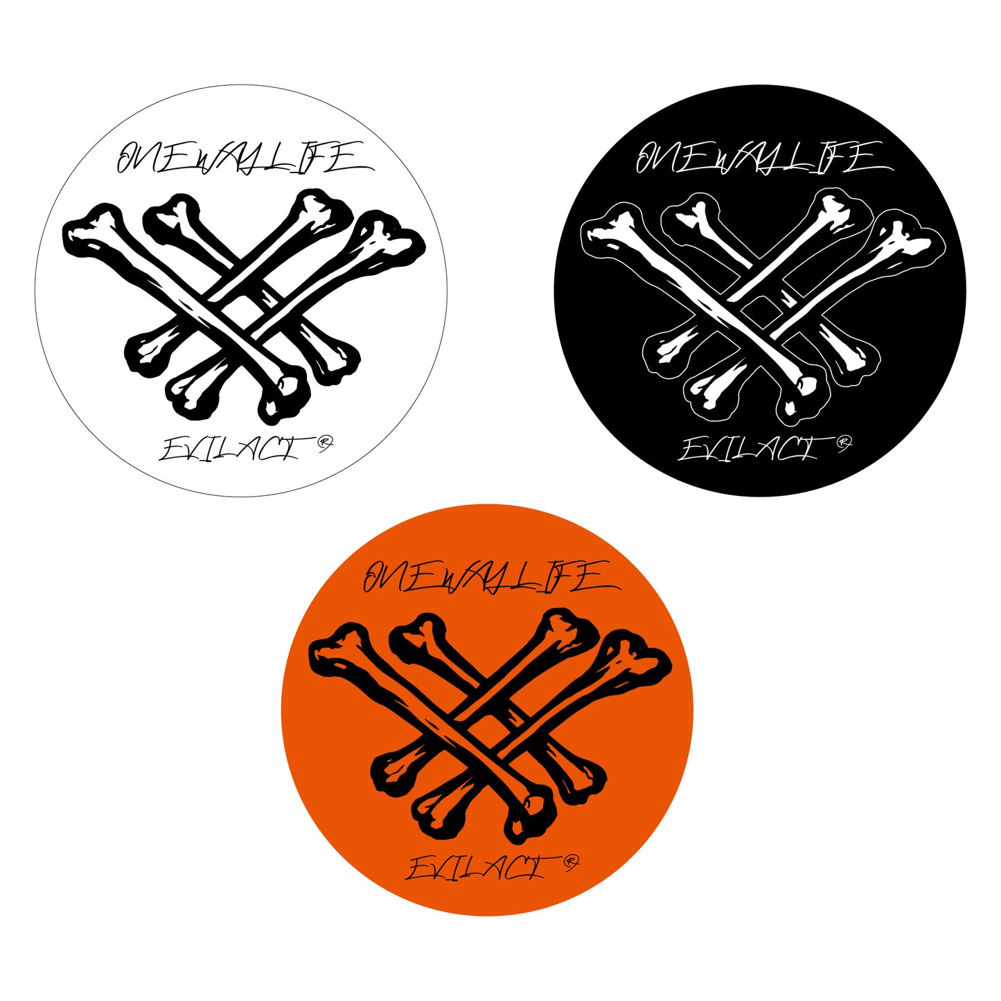 EVILACT sticker A L