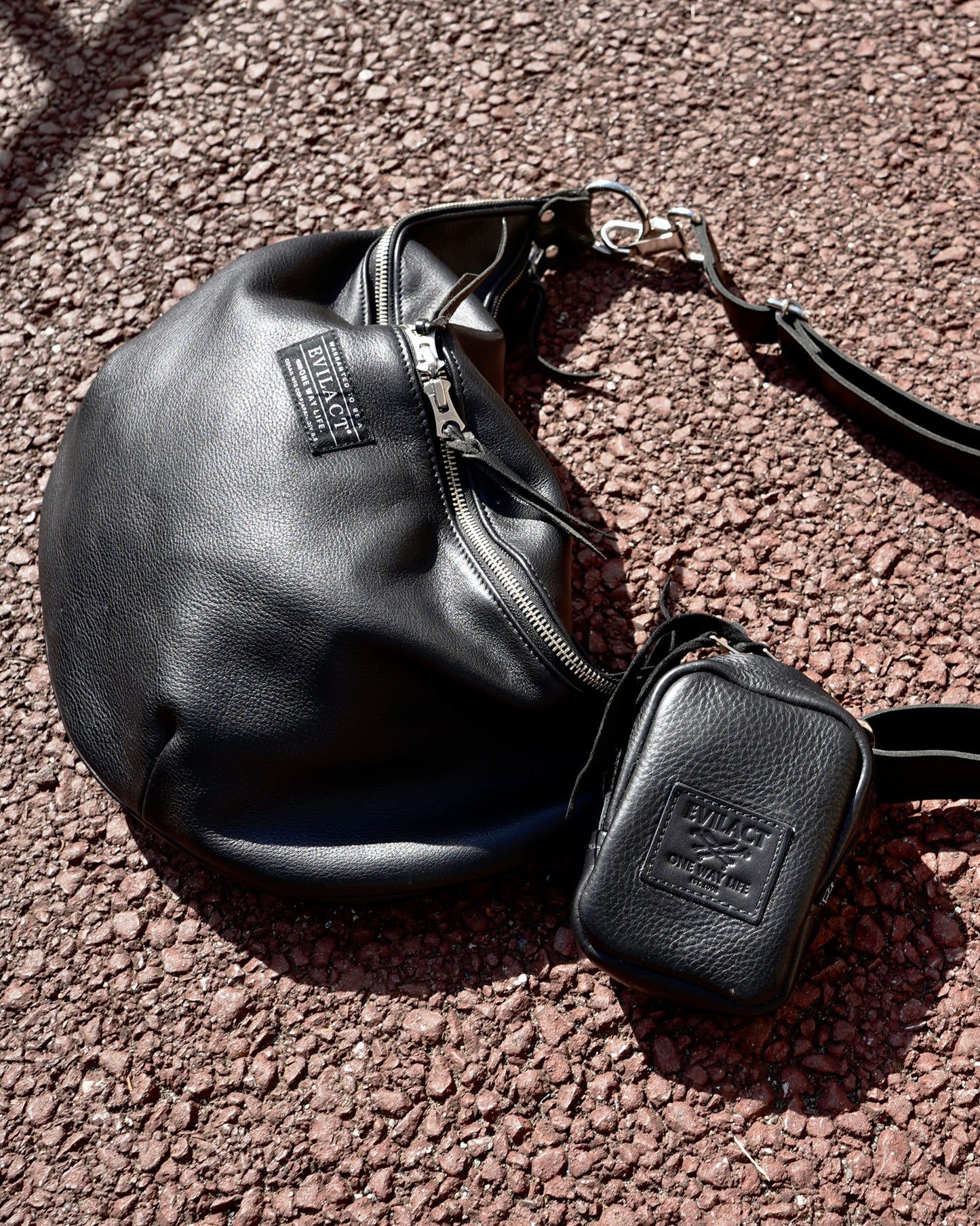 EVILACT × AWAKE LEATHER BELT BAG