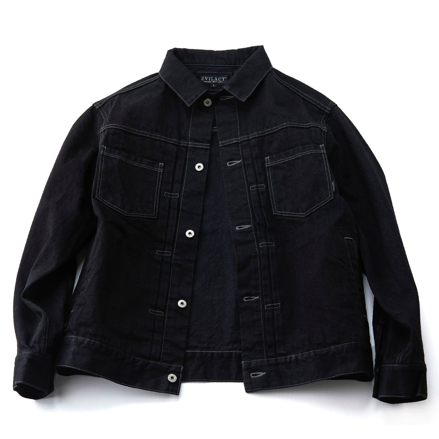 EVILACT DENIM JKT 01 black