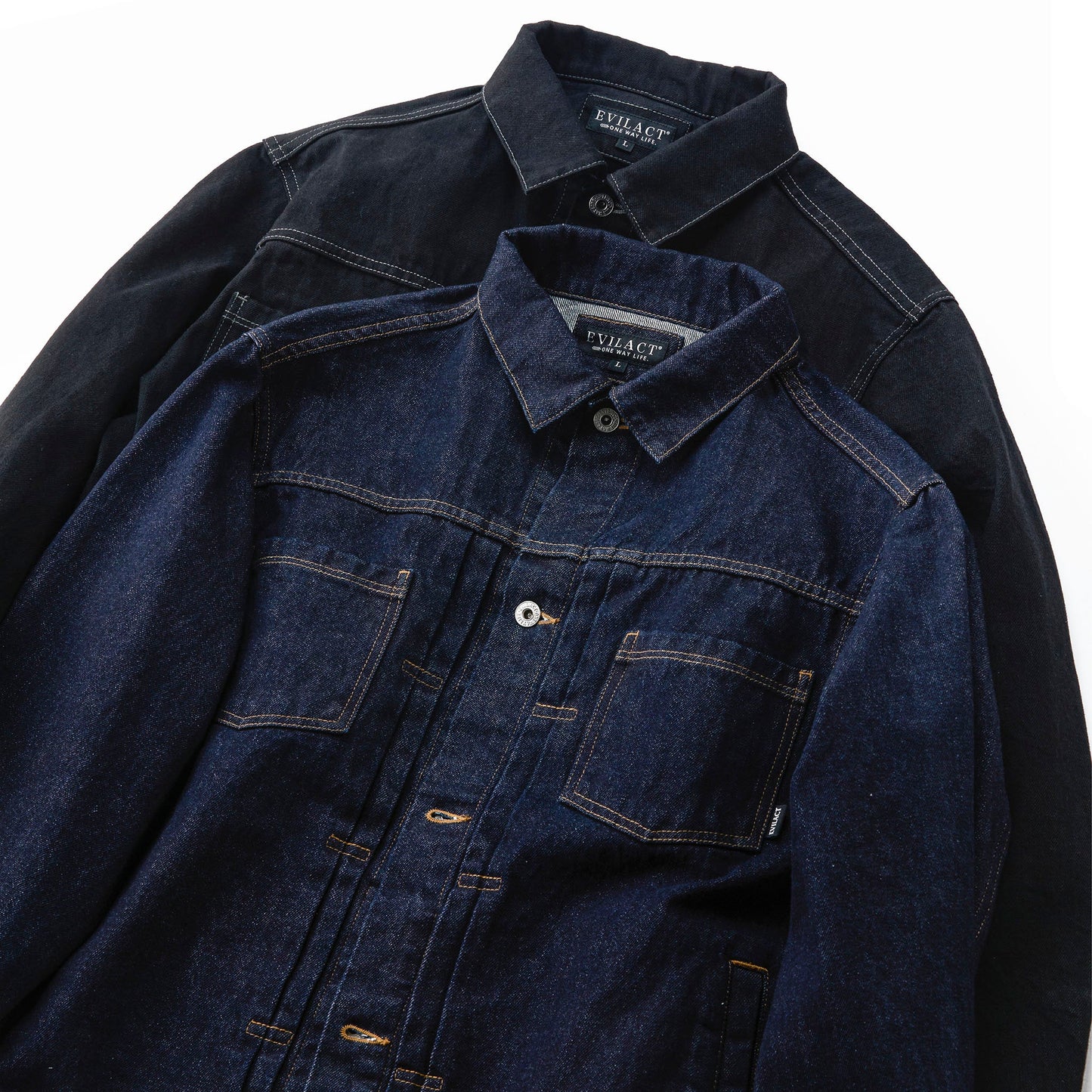 EVILACT DENIM JKT 01 black