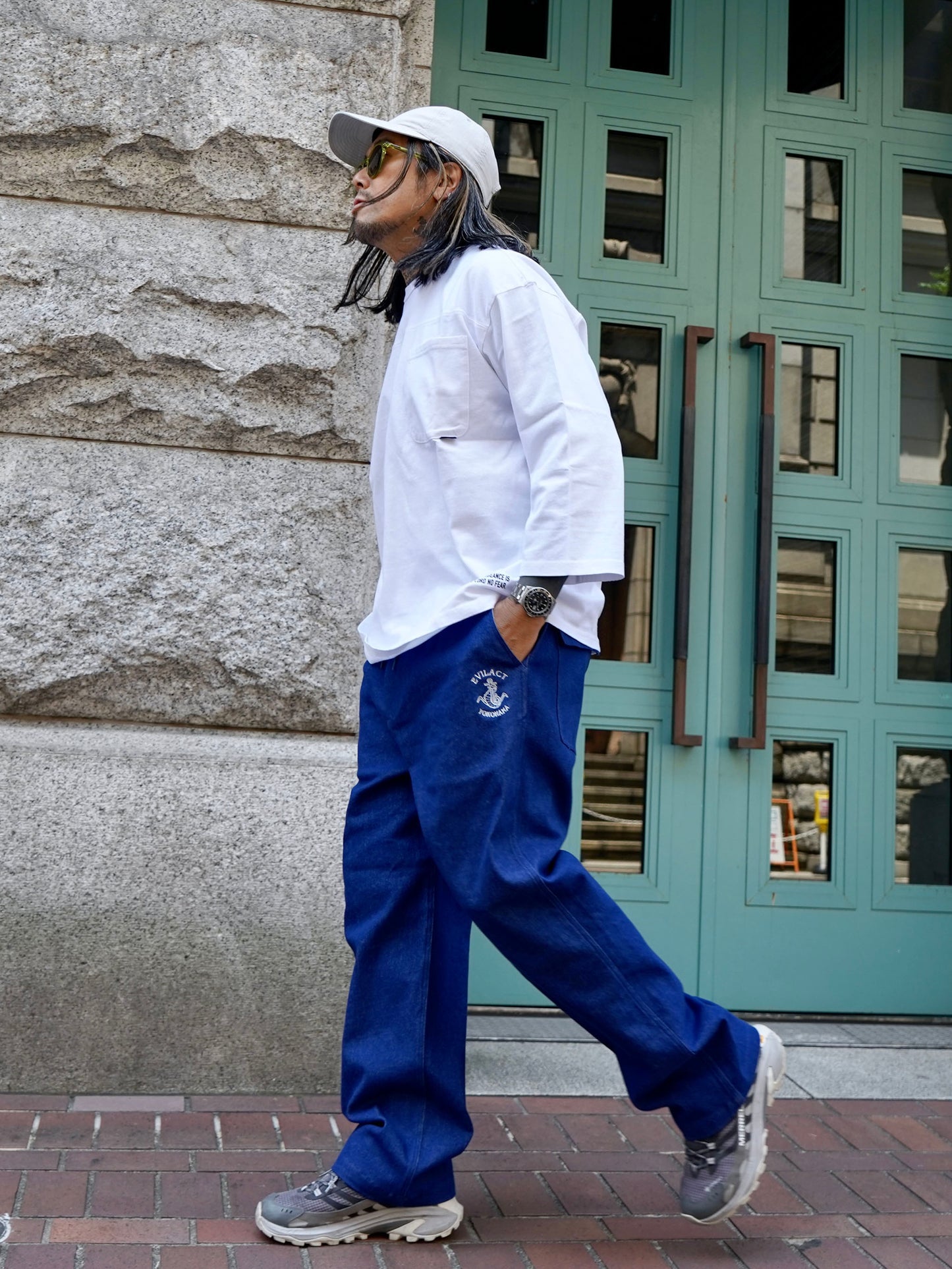 EVILACT Factory Denim Easy Pants indigo