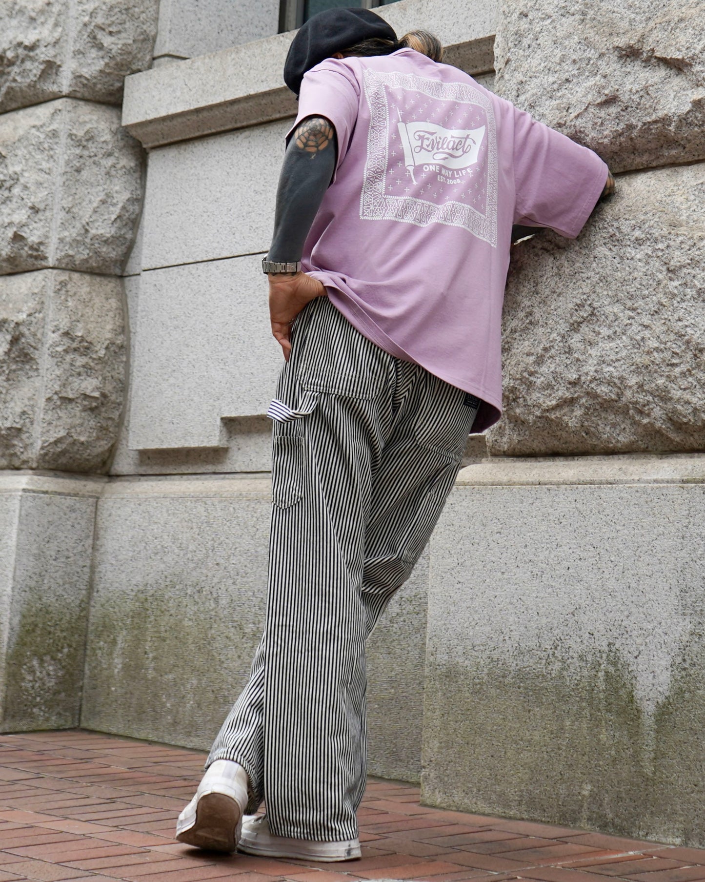 EVILACT PAINTER PANTS indigo