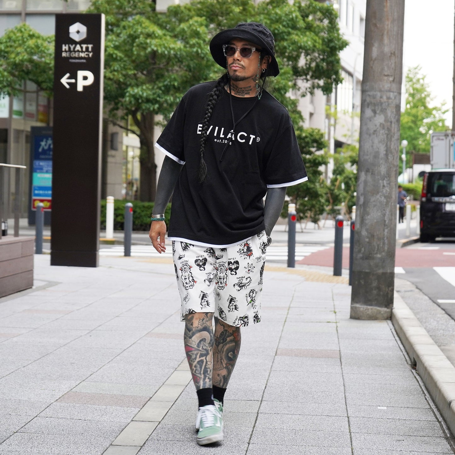 EVILACT ALL PAINTED SHORTS