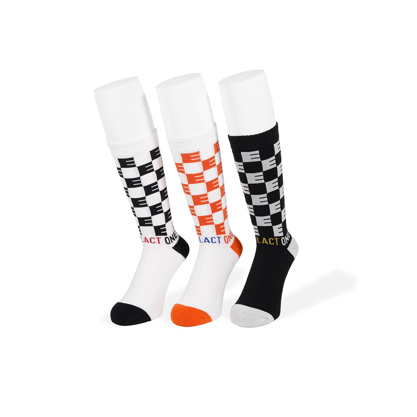 CHECKER SOCKS black