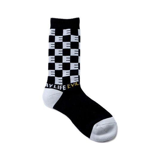 CHECKER SOCKS black