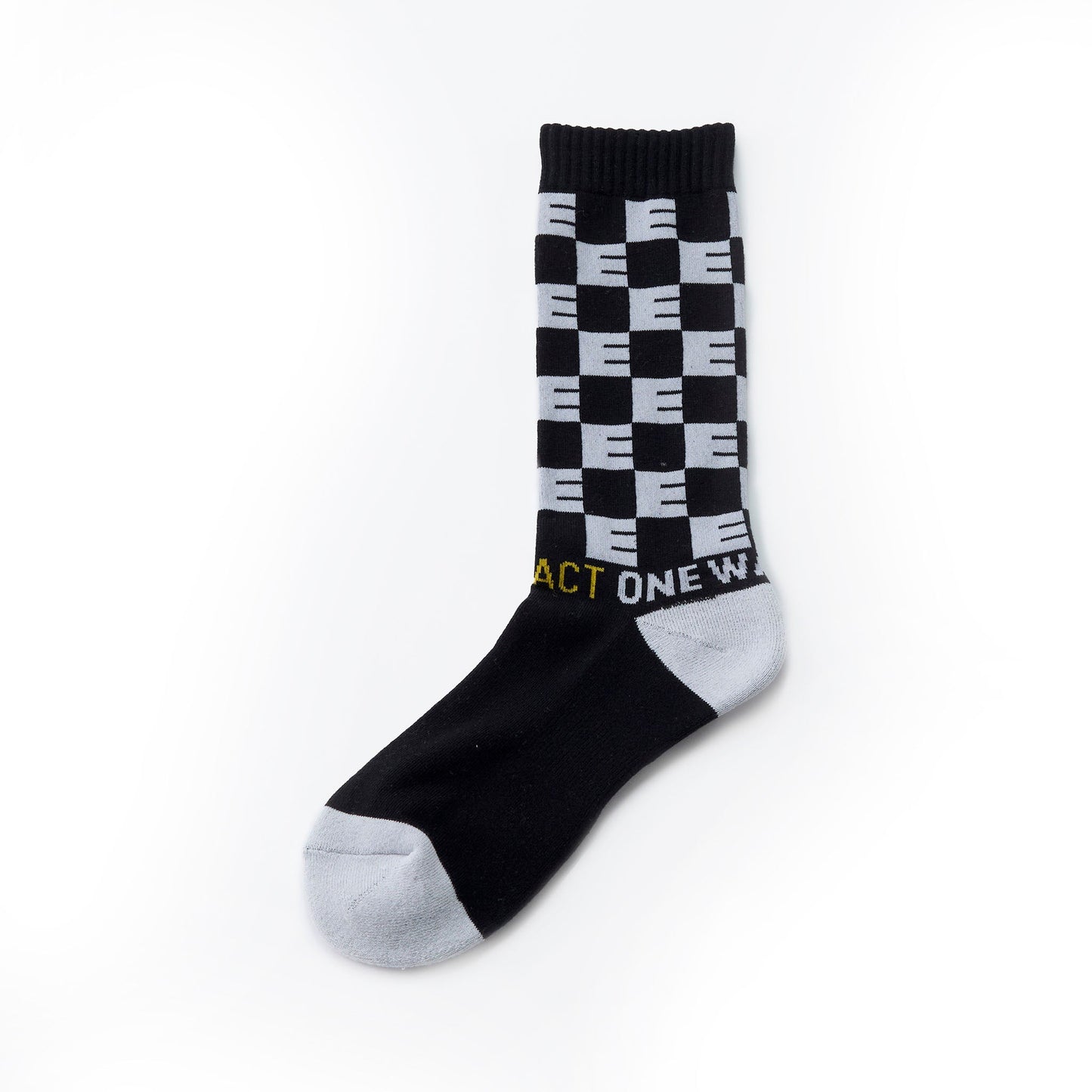 CHECKER SOCKS black