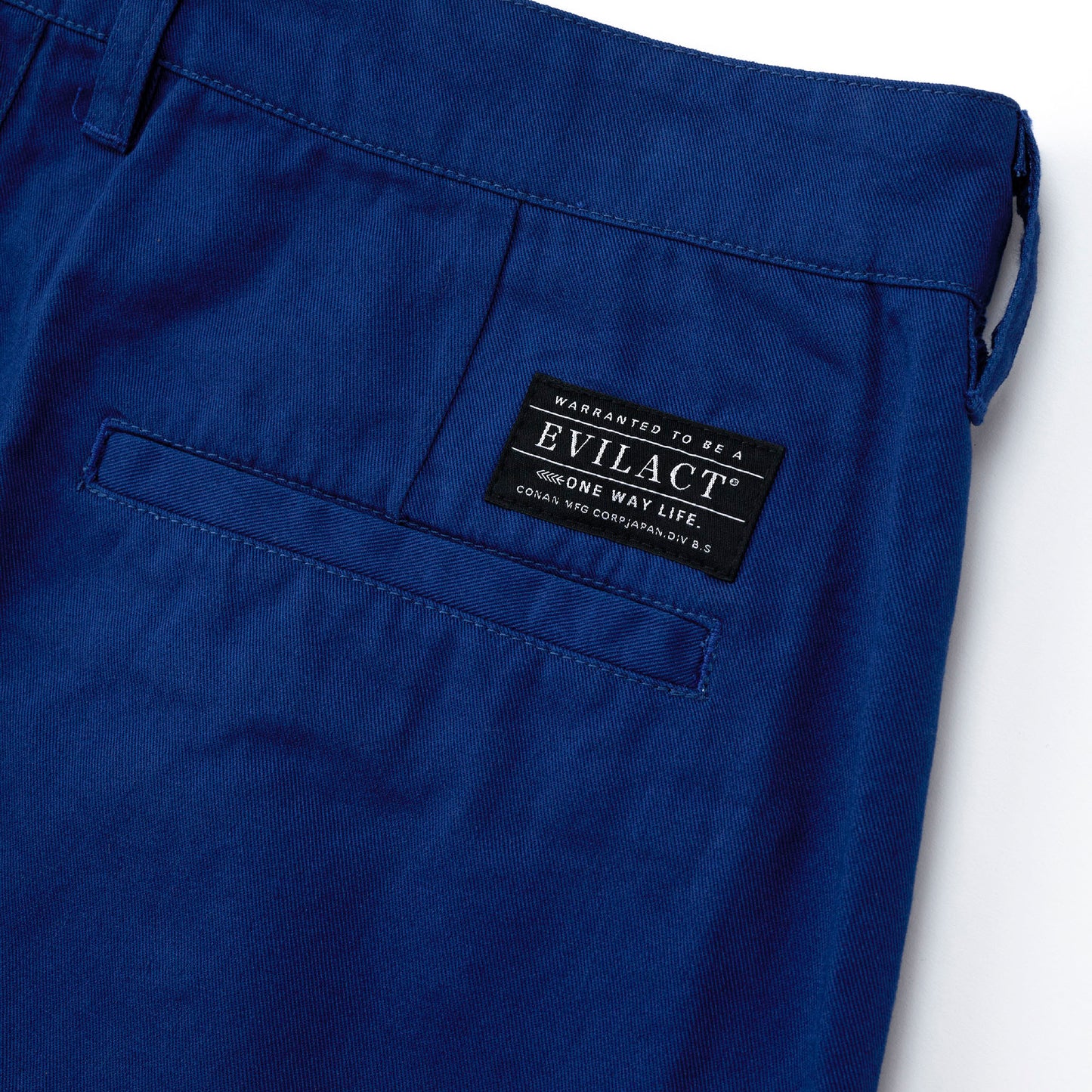 EVILACT TUCK CHINOS D.Navy