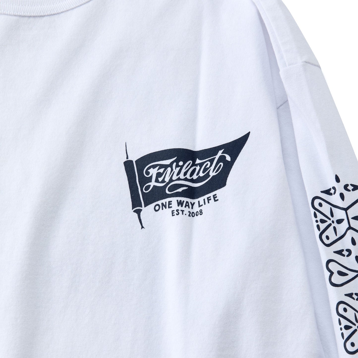 EVILACT BANDANA LS white