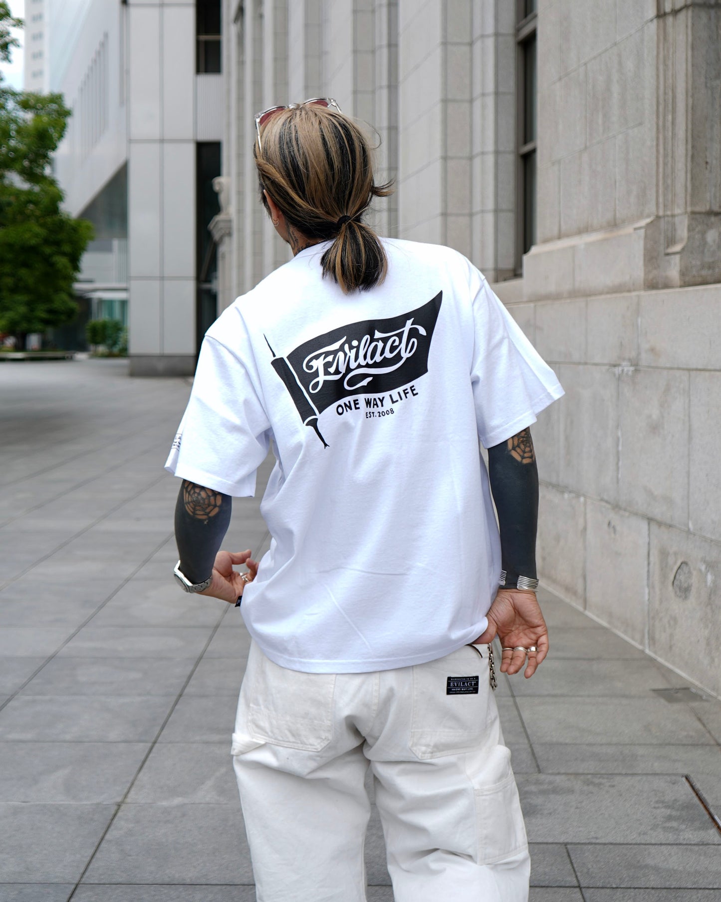 EVILACT FLAG SS beige