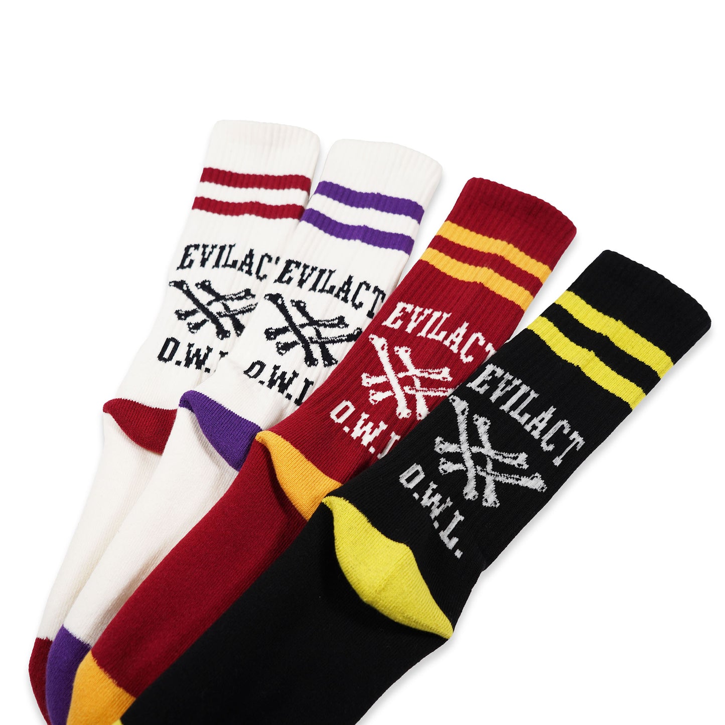 EVILACT CROSS BONE SOCKS