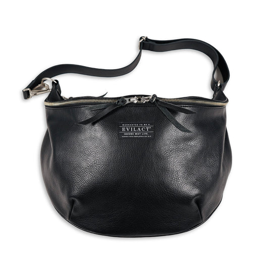 EVILACT LEATHER SHOULDER BAG Black