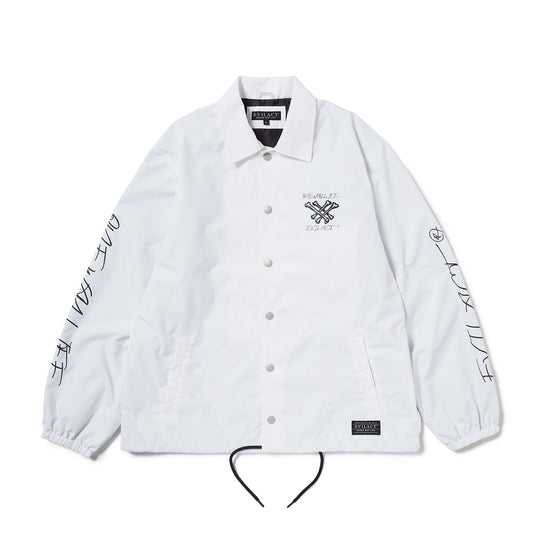 EVILACT CROSS BONE WIND BREAKER White