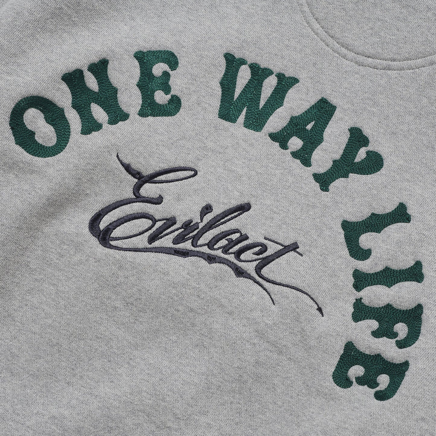 EVILACT HEAVY SWEAT CREW Gray