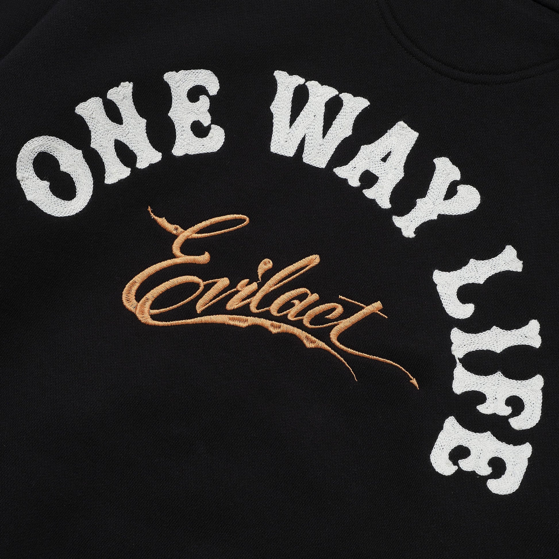 EVILACT HEAVY SWEAT CREW Black
