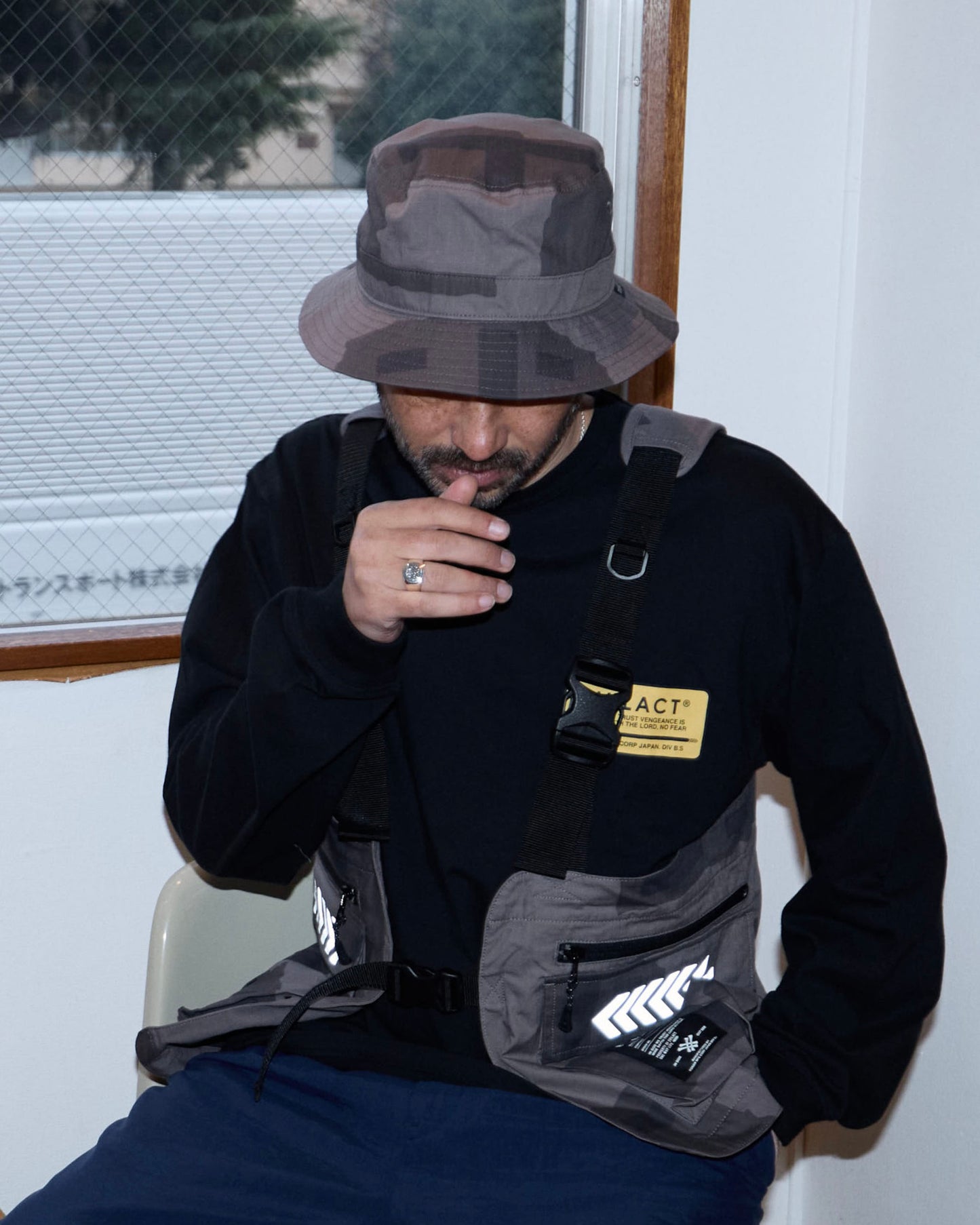 EVILACT TACTICAL BUCKET HAT black