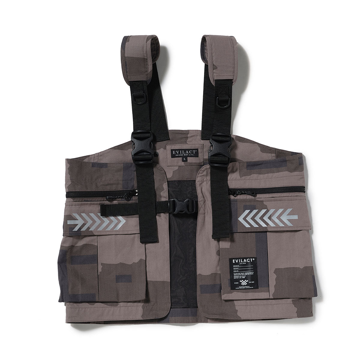 EVILACT　イーブルアク　トユーティリティベスト売り切り EVILACT TACTICAL VEST ut camo | EVILACT (イーブルアクト）Official