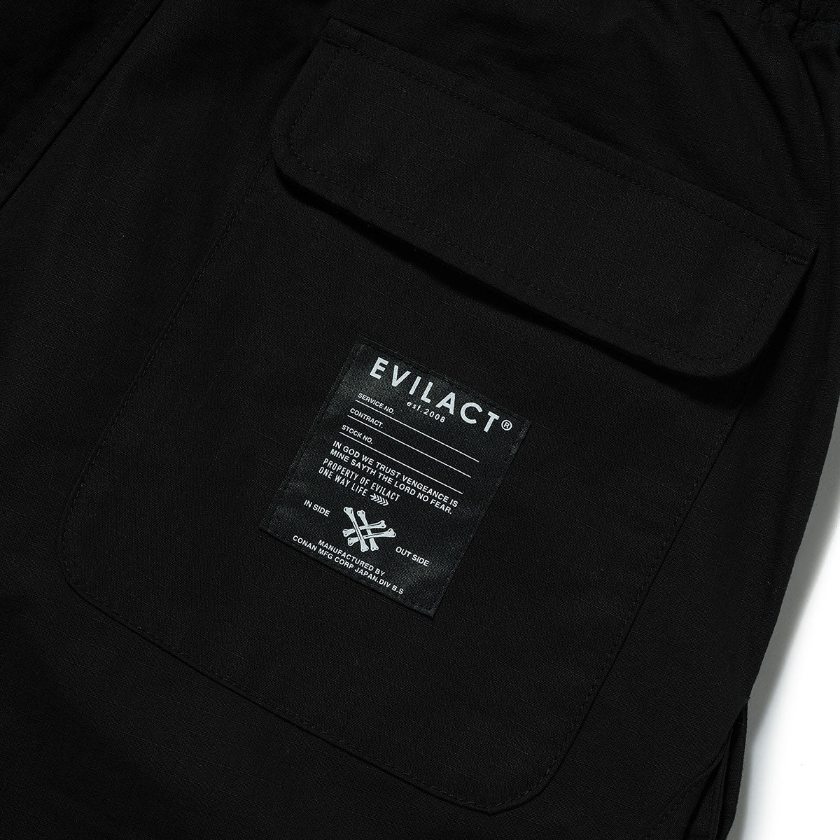 EVILACT TACTICAL SHORTS black