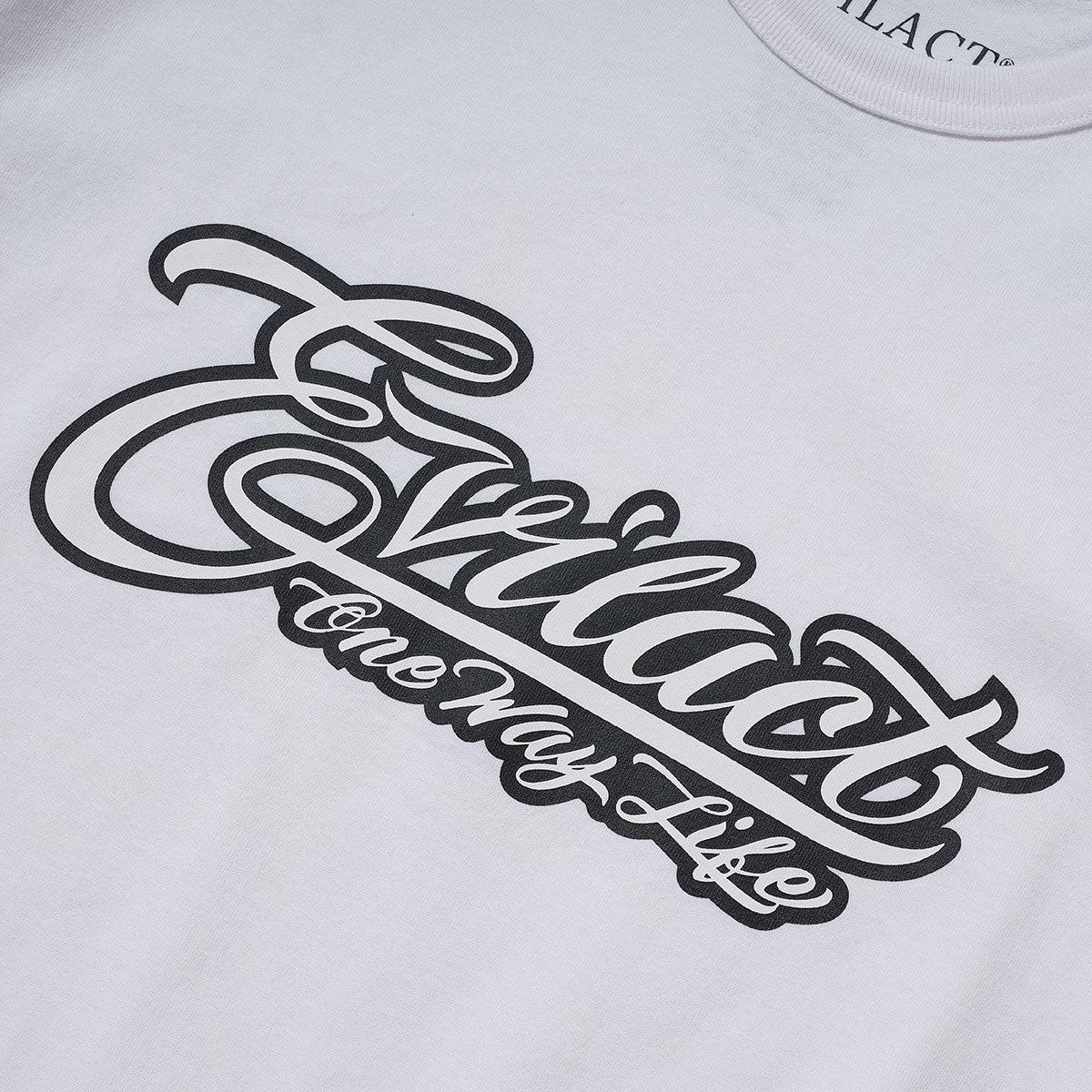EVILACT SCRIPT LOGO SS white