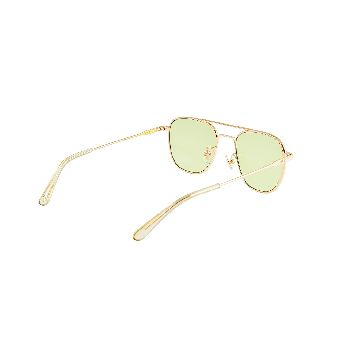 MIAMI gold x a.clear / green lens