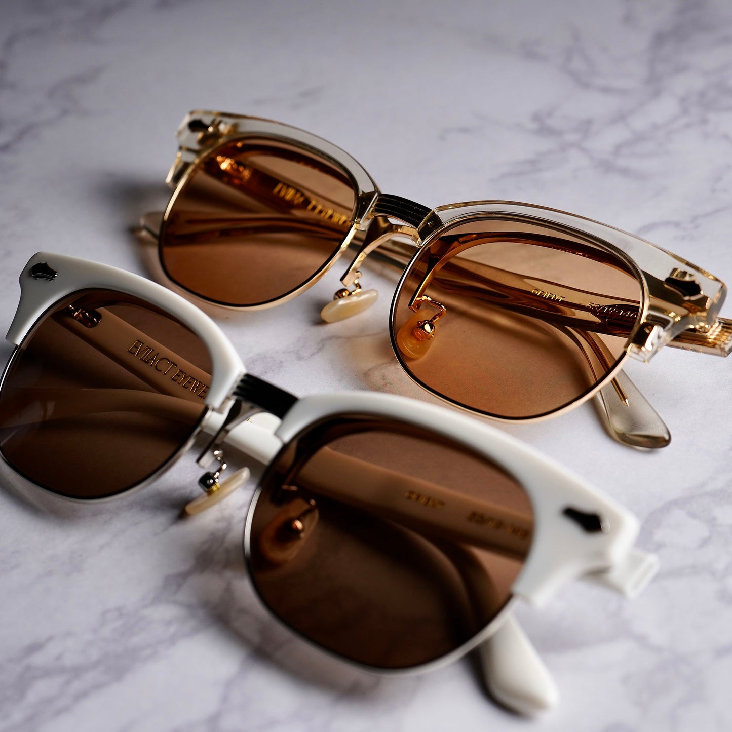 ORIENT a.clear x gold / brown lens
