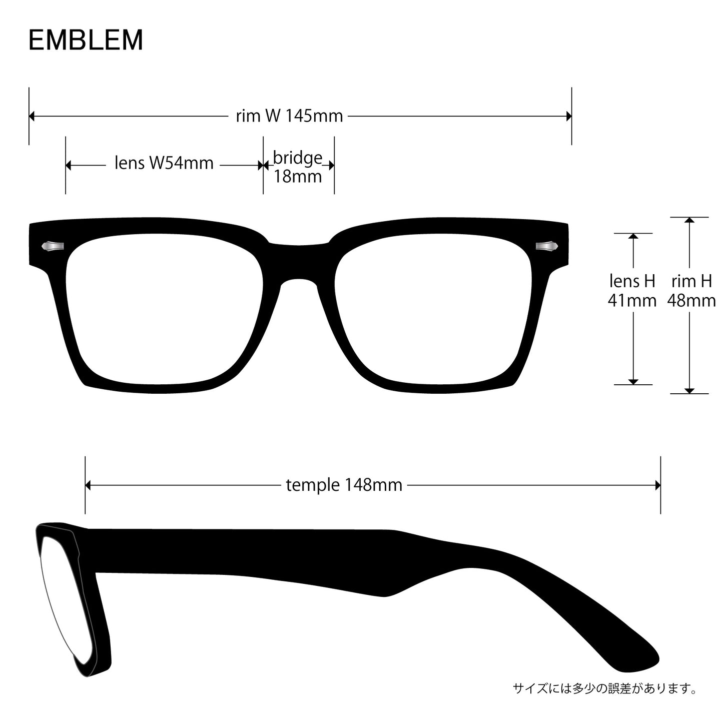 EMBLEM -limited edition- black x gray clear / color photochromic blue lens