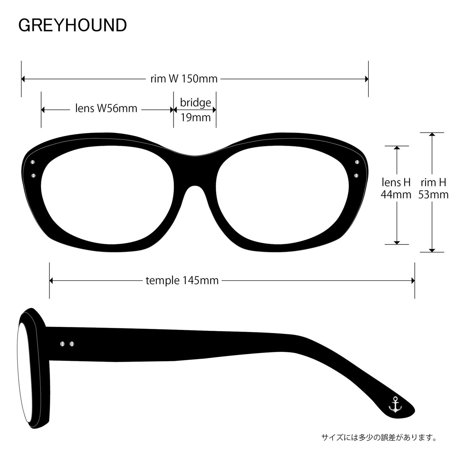 GREYHOUND black x yellow tort / green lens