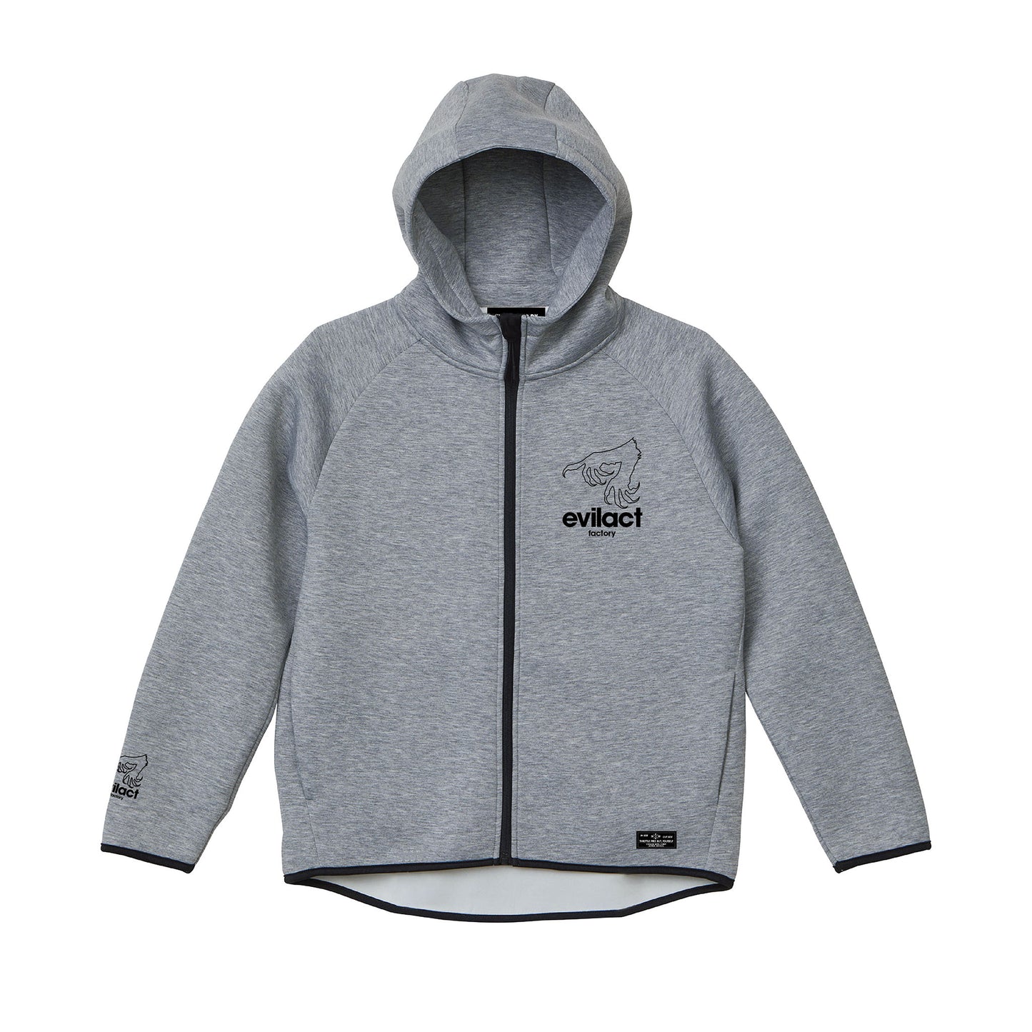 EVILACT Factory Double Knit Full Zip Hoodie
