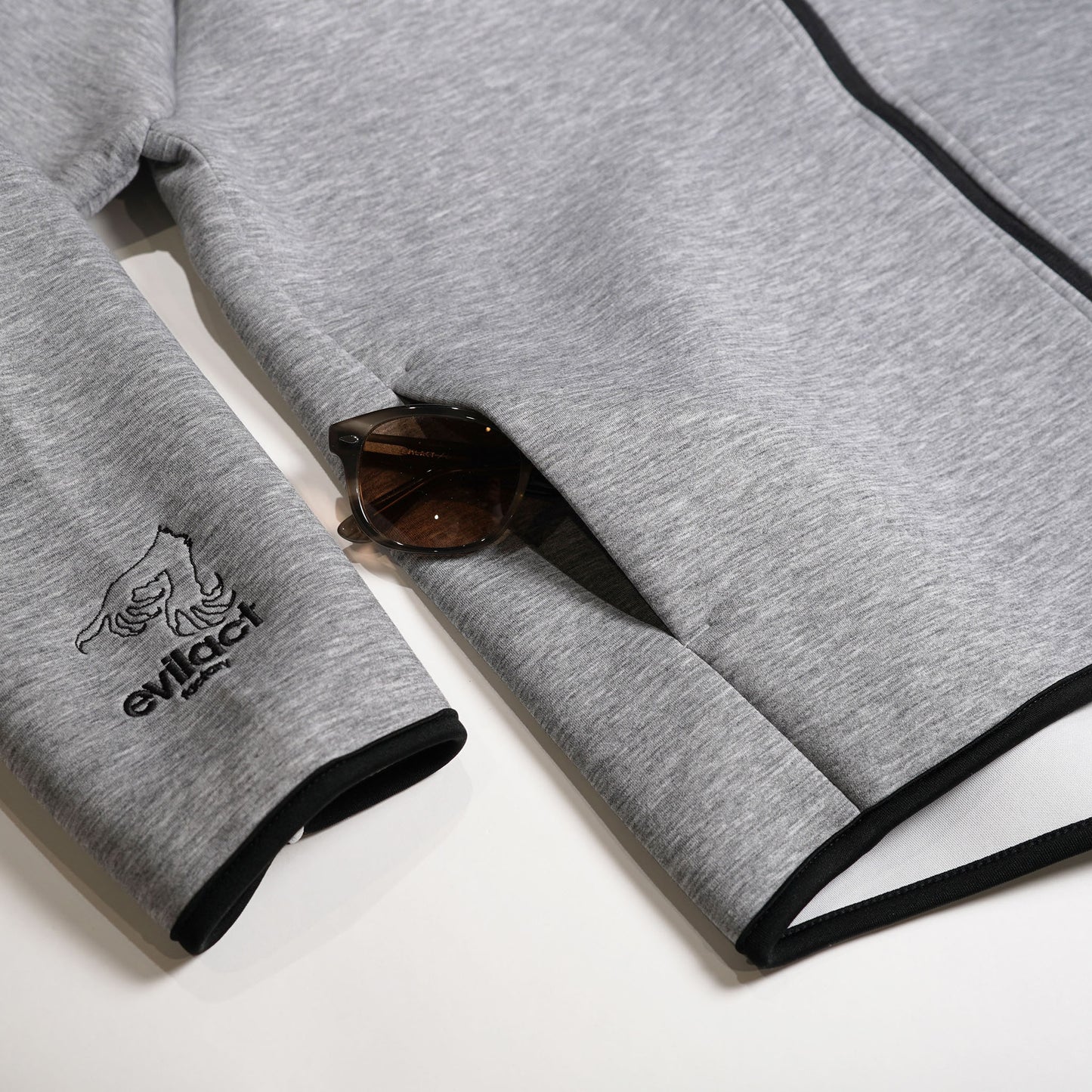 EVILACT Factory Double Knit Full Zip Hoodie