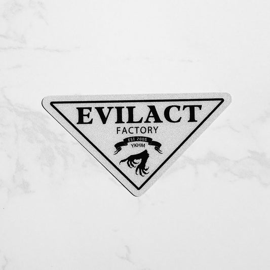 EVILACT Factory Triangle Logo reflector sticker