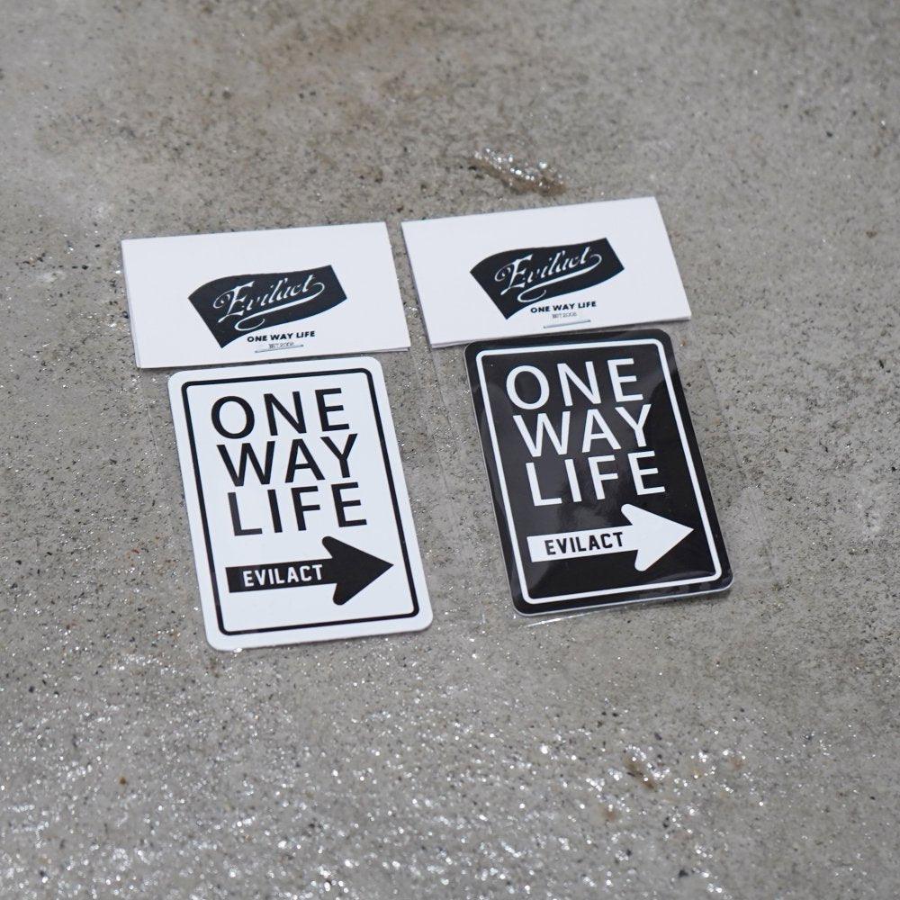 EVILACT ONE WAY LIFE SIGN sticker S - EVILACT
