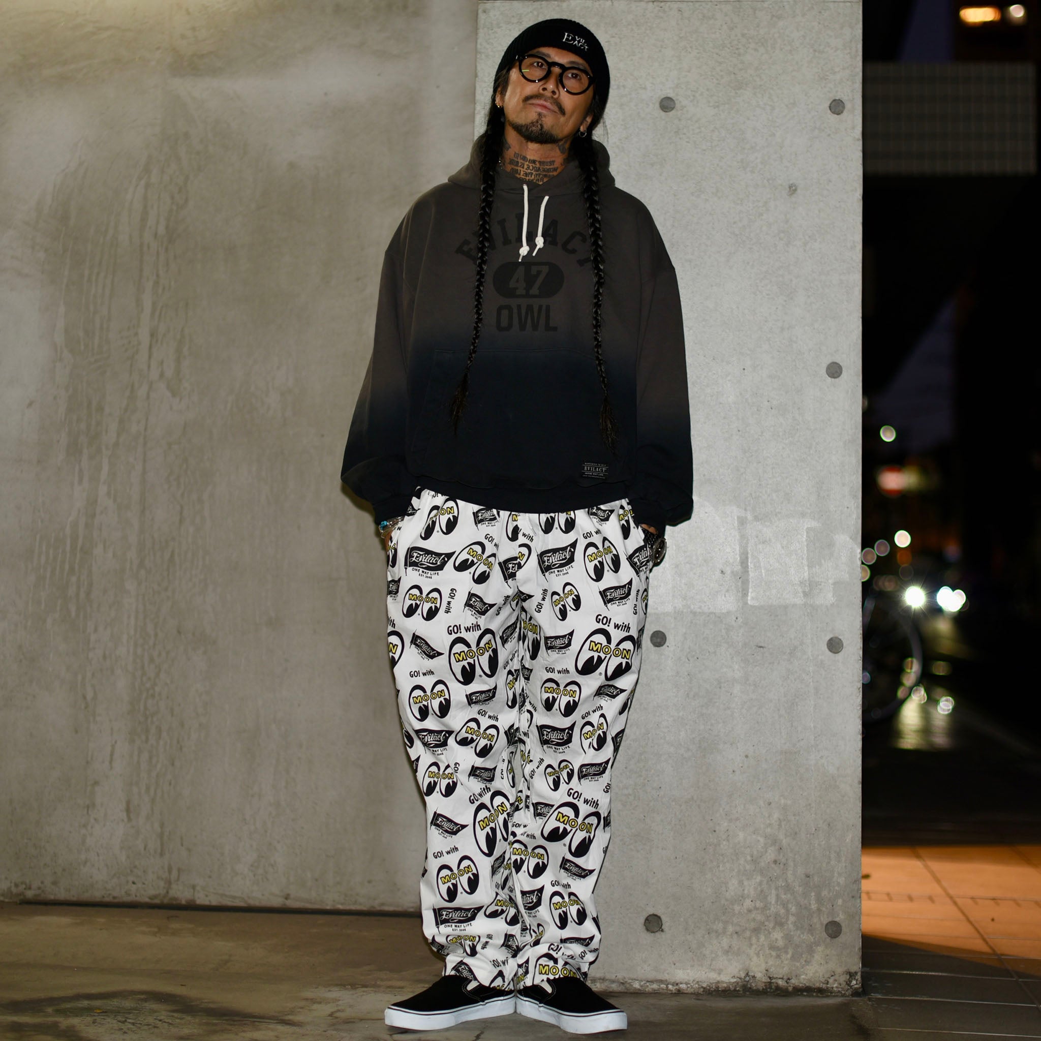 MOONEYES x EVILACT Cotton Easy Pants | EVILACT (イーブルアクト）Official Site –  EVILACT ONLINE STORE