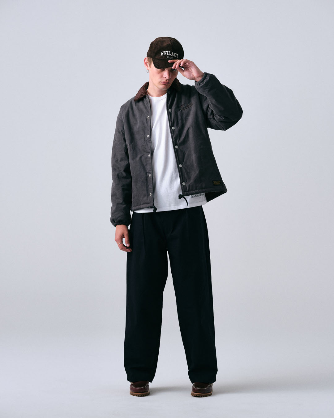EVILACT OILED WORK JACKET black