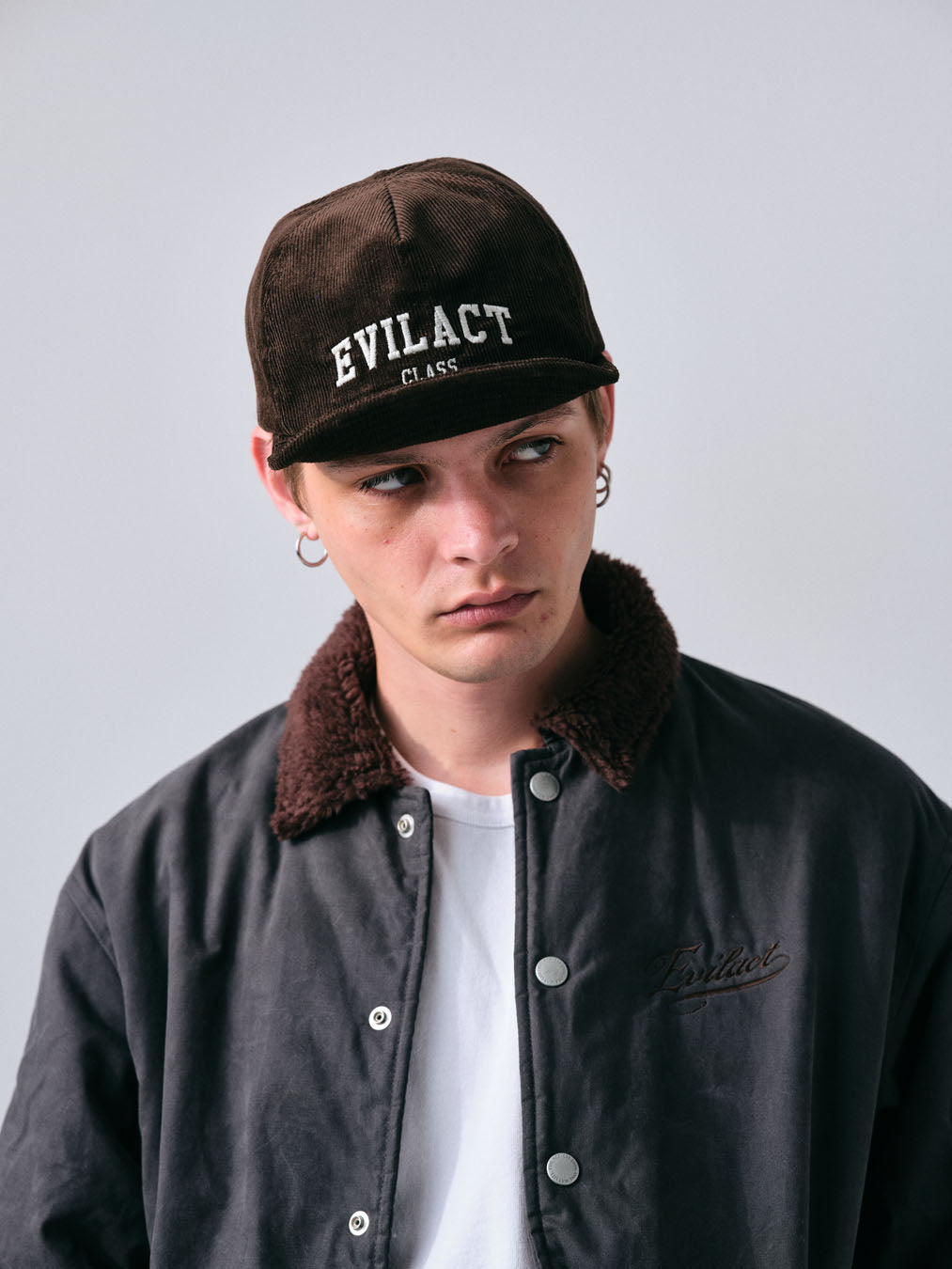 EVILACT CORDUROY 5PANEL CAP black