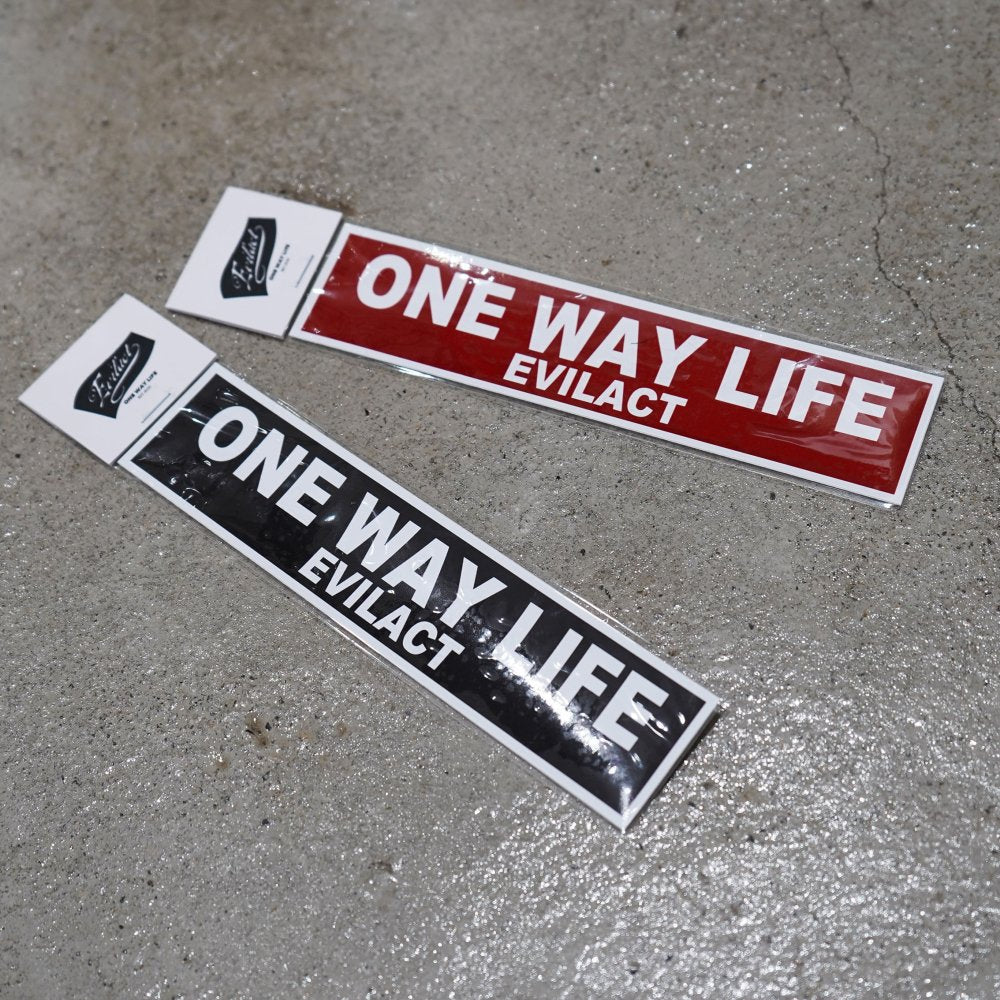EVILACT "ONE WAY LIFE" sticker S