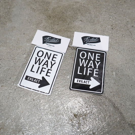 EVILACT ONE WAY LIFE SIGN sticker L