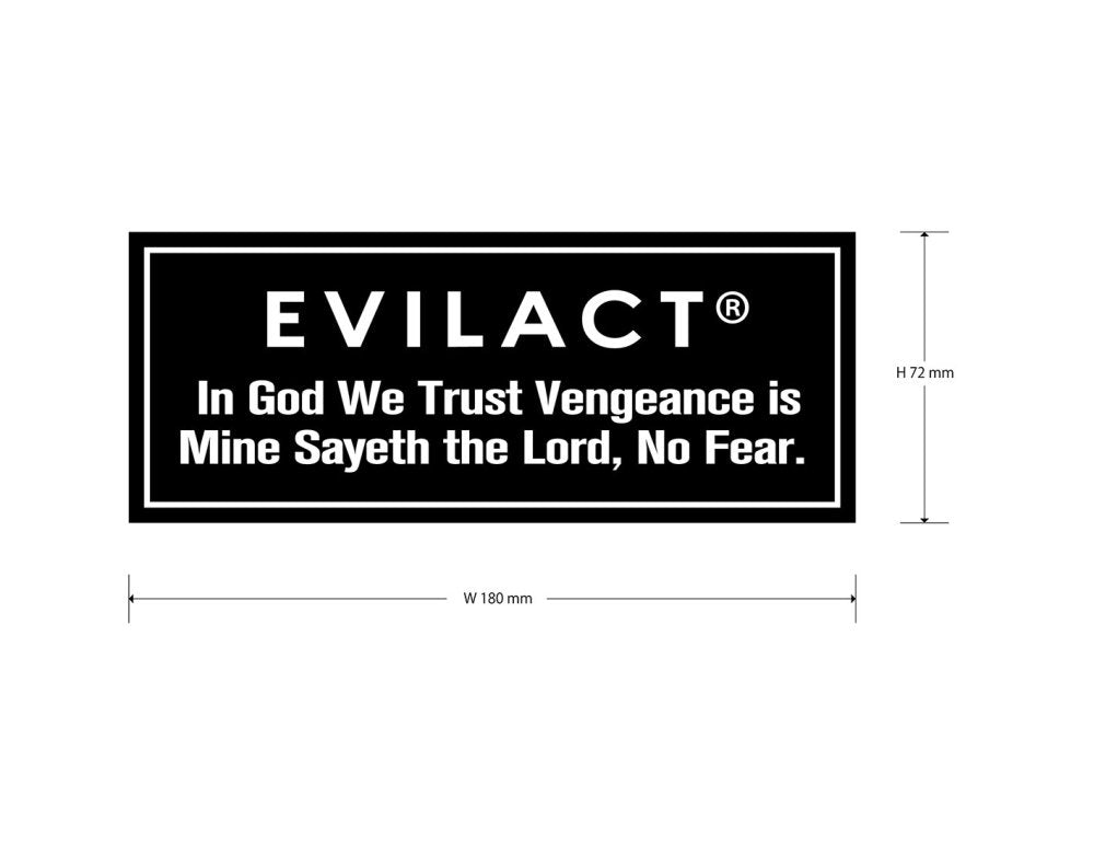 EVILACT - In God ... sticker L