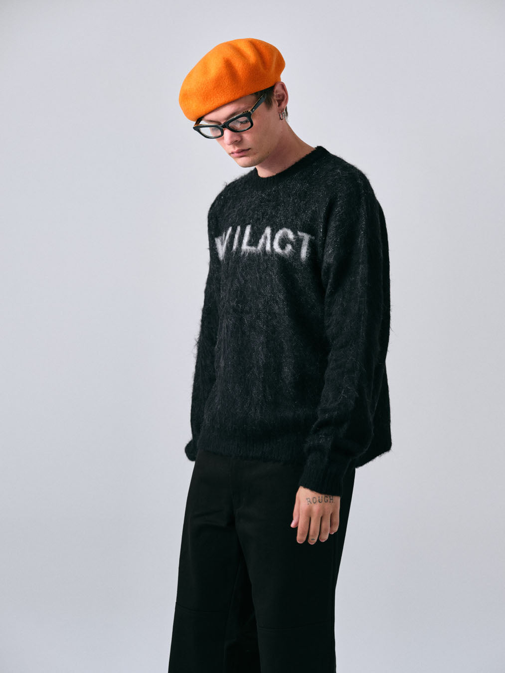 EVILACT LOGO MOHEIR CREW black