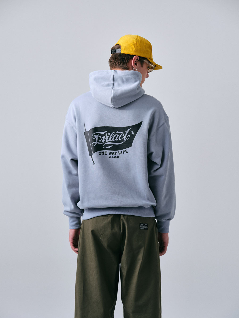 EVILACT FLAG HOODIE black