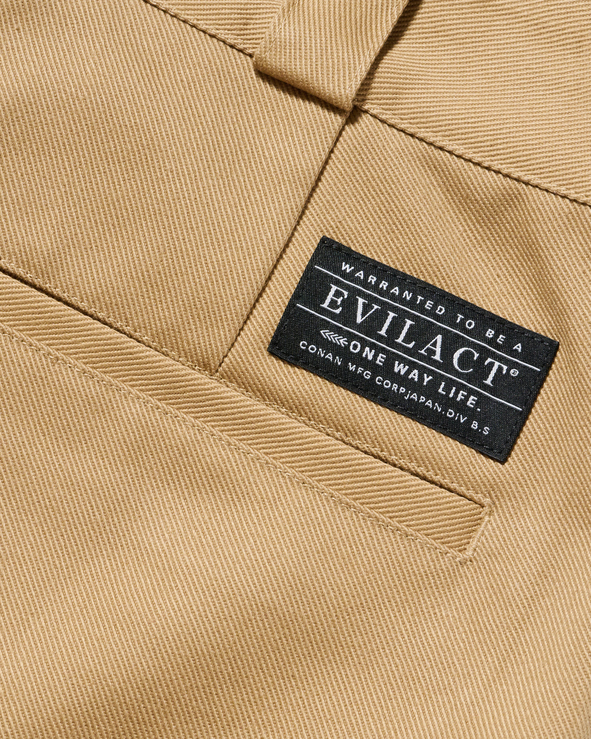 EVILACT DOUBLE KNEE CHINOS black