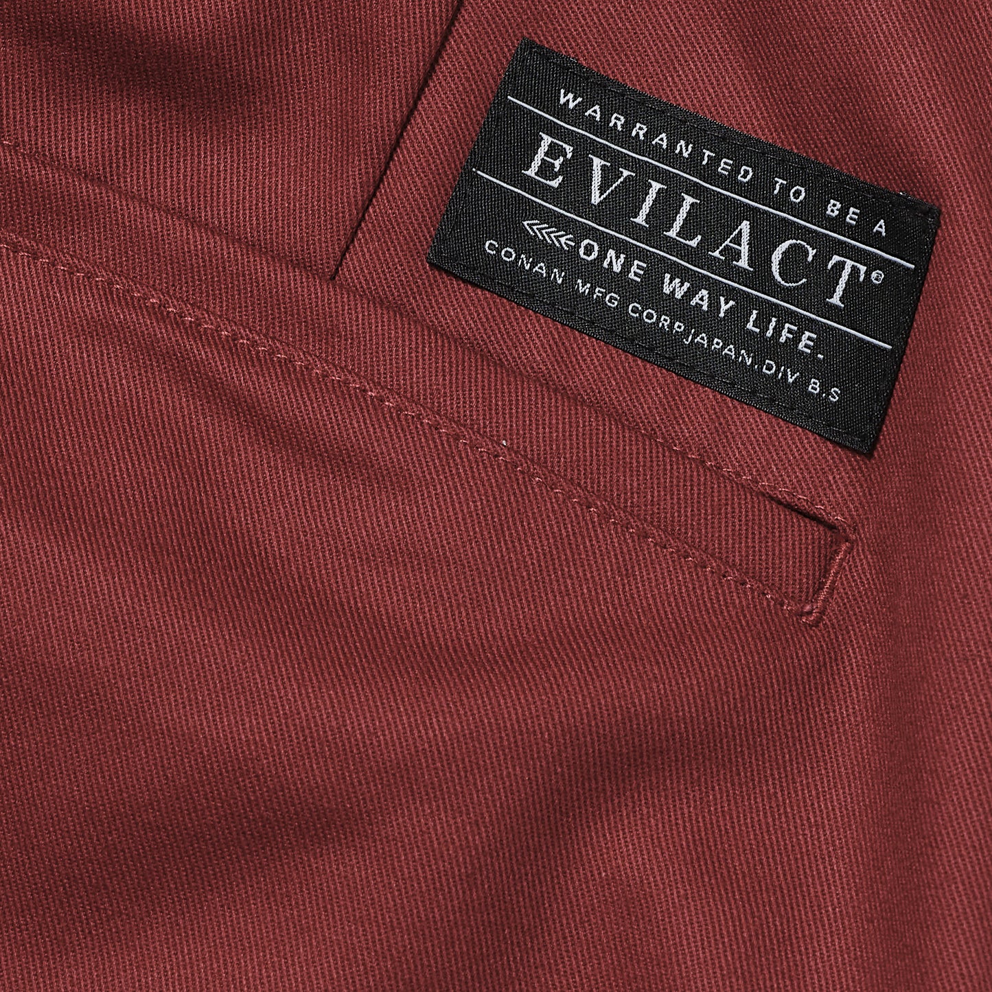 EVILACT CHINO PT burgundy