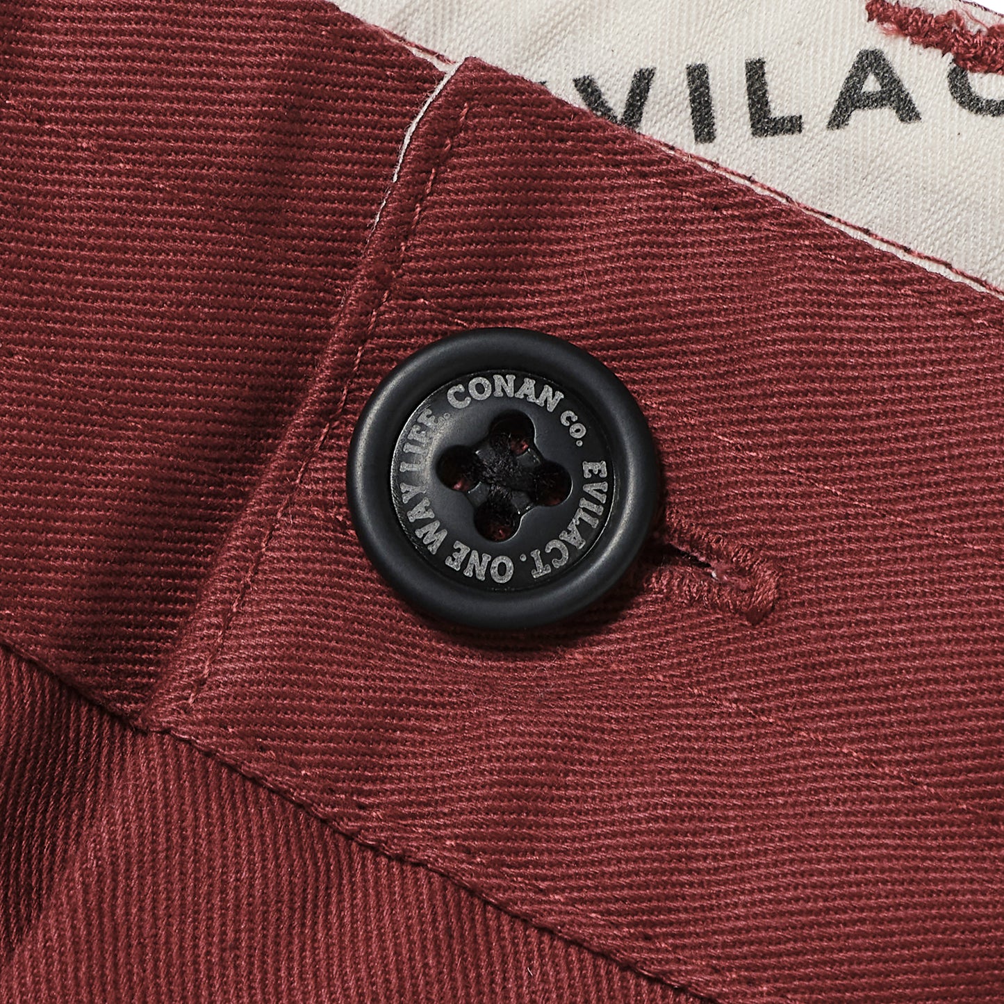 EVILACT CHINO PT burgundy