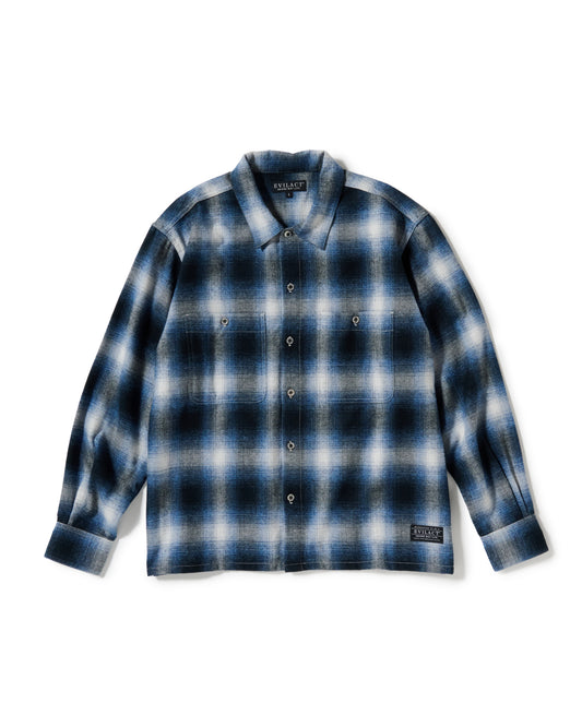 EVILACT OMBLE CHECK LS navy