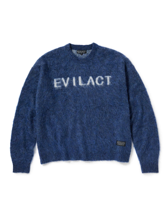 EVILACT LOGO MOHEIR CREW navy