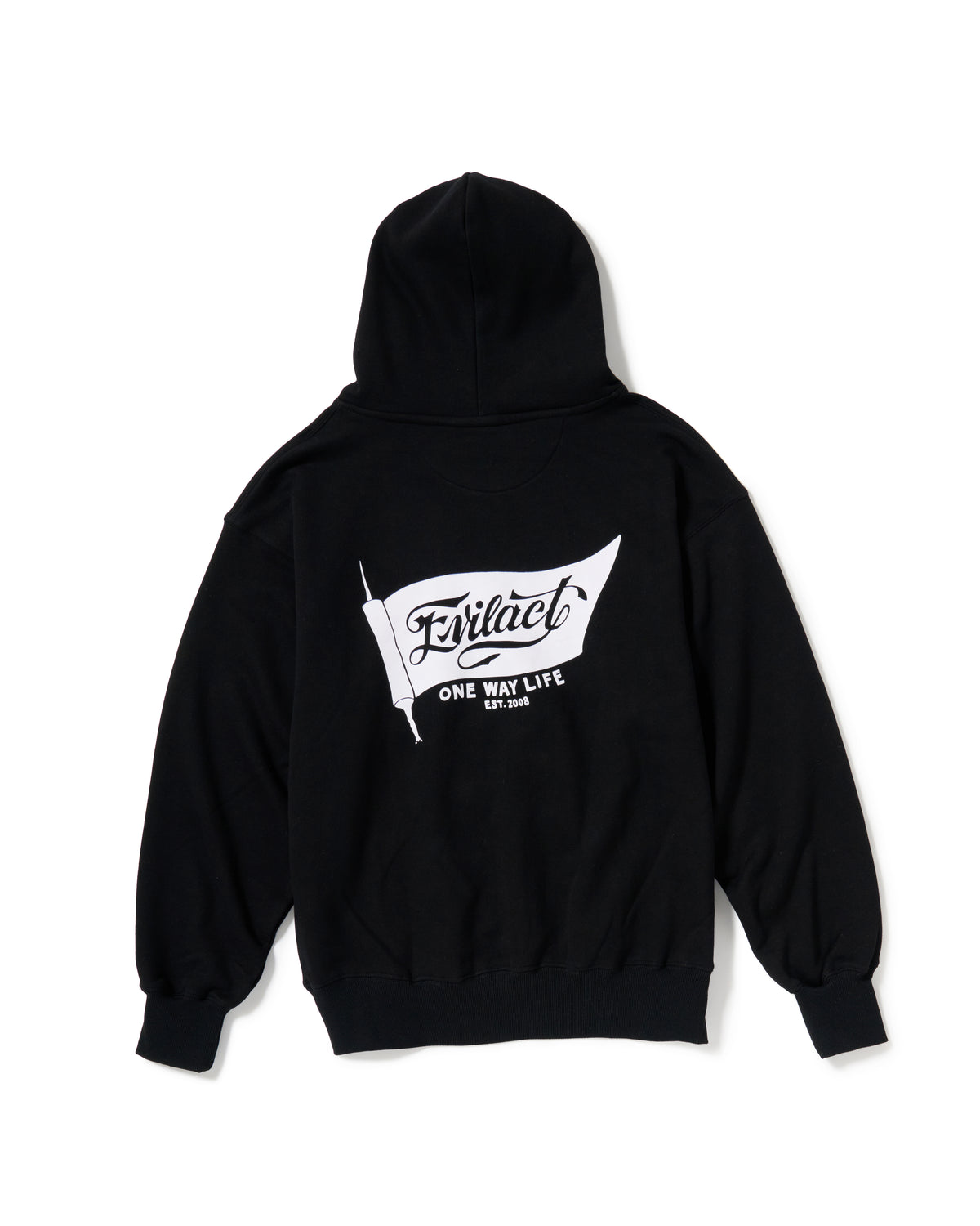EVILACT FLAG HOODIE black