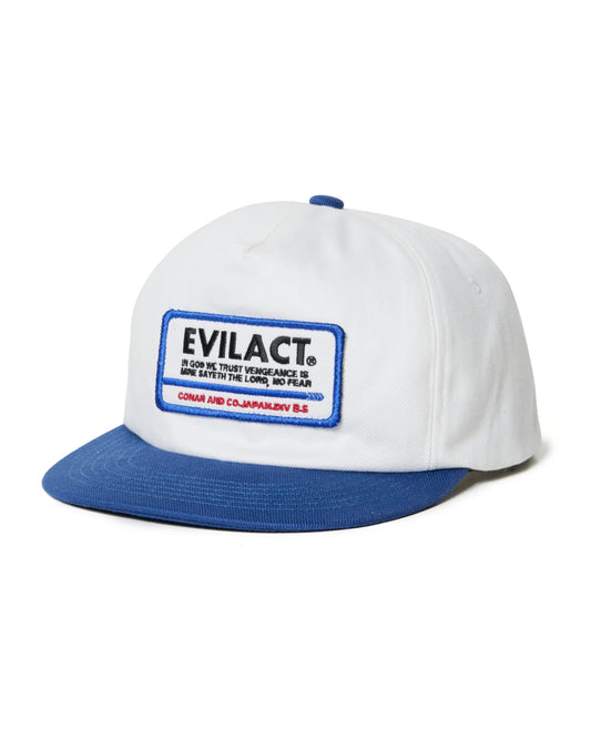 EVILACT WP WORK CAP off white x blue