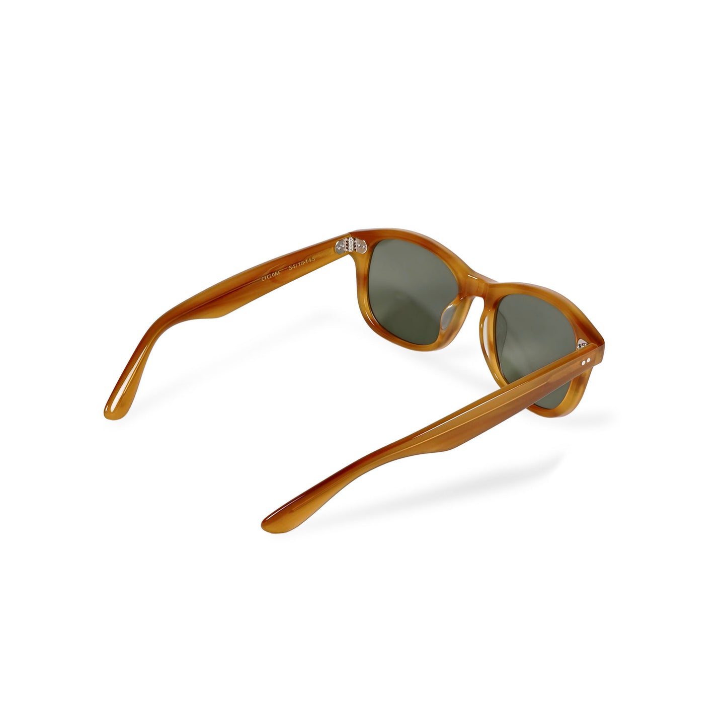 CYCLONE amber marble / green lens