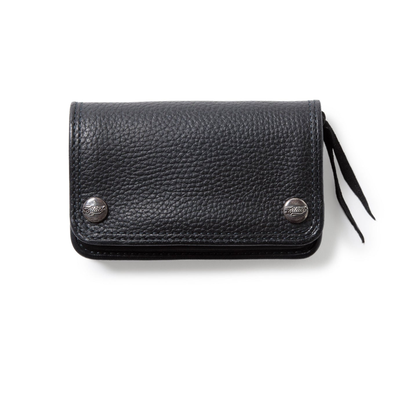 EVILACT x AWAKE MID LEATHER WALLET-evilact button-