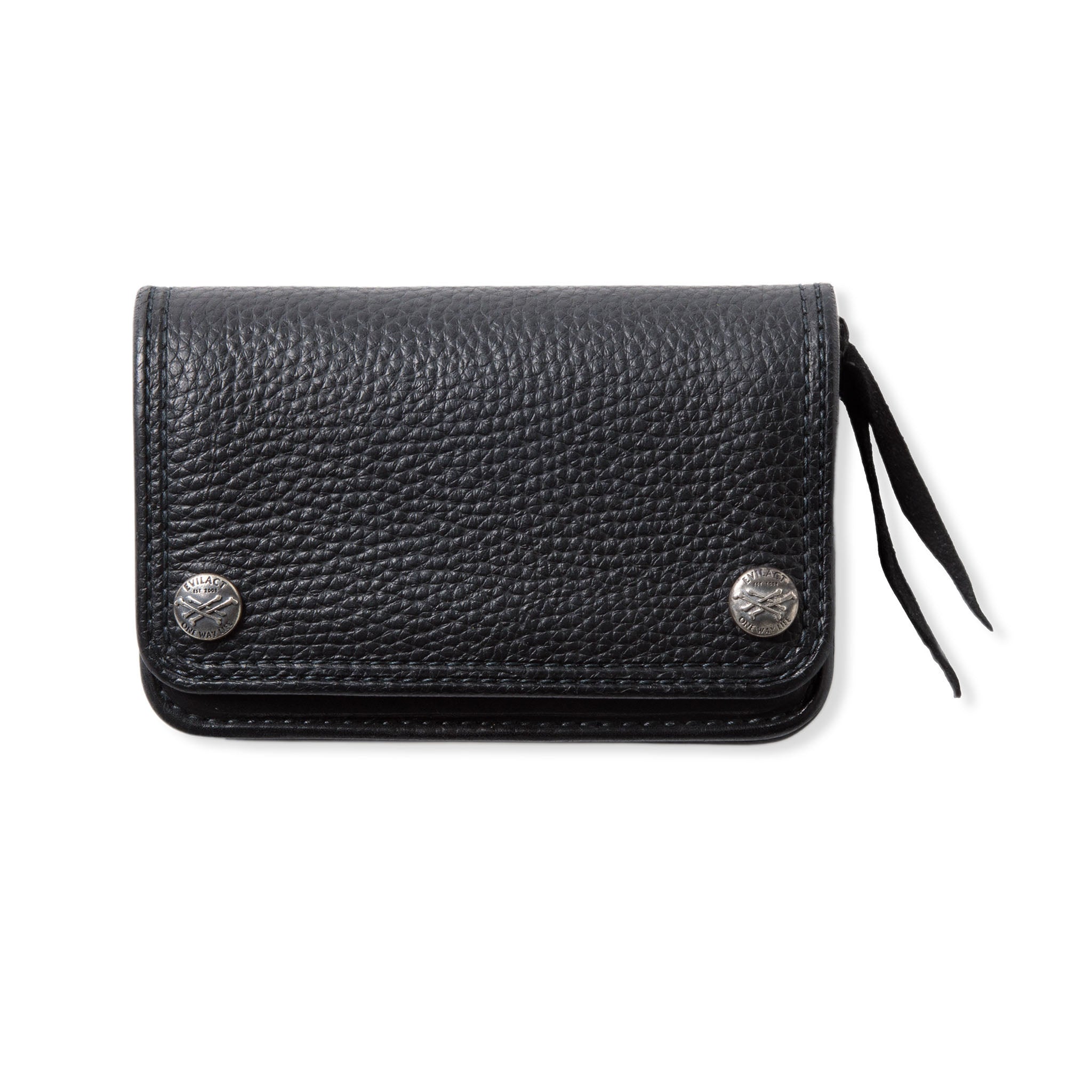 ブラック☆Middle Leather Wallet W6 ≪BLACK≫ MIDDLE WALLET / ミドルウォレット – MOTO ONLINE STORE