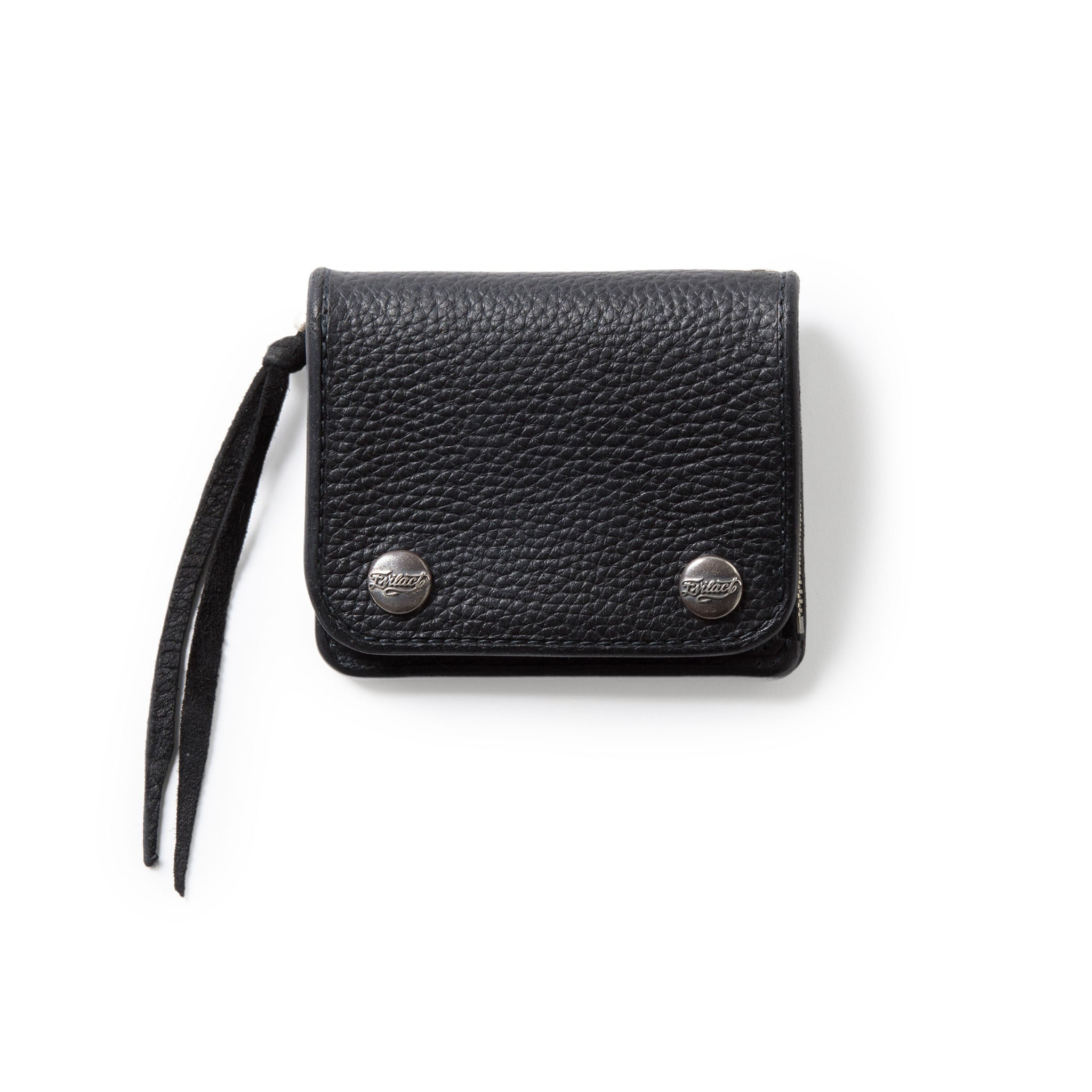 EVILACT x AWAKE SHORT LEATHER WALLET-evilact button- | EVILACT